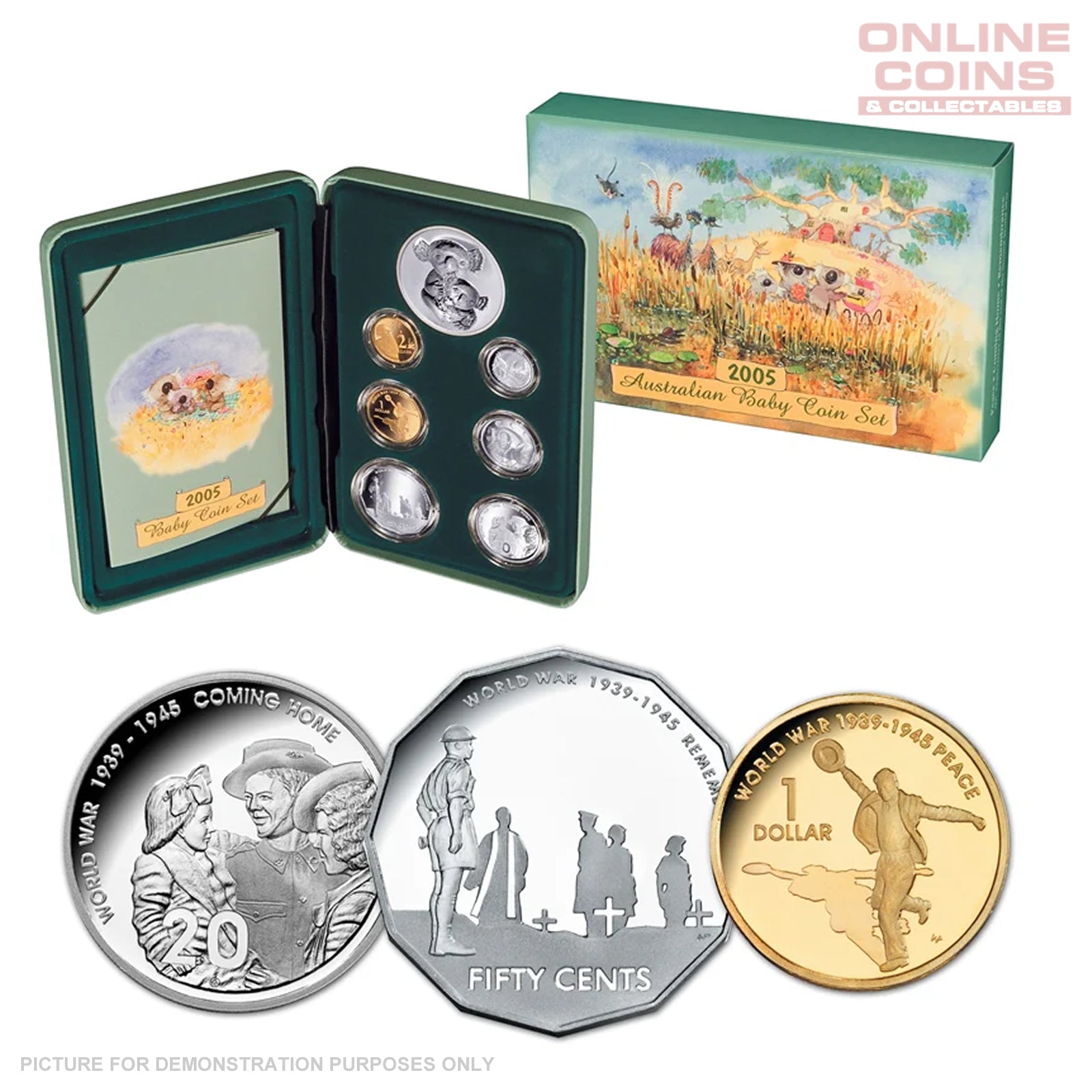 2005 Royal Australian Mint Baby PROOF Coin Set - Bush Koala